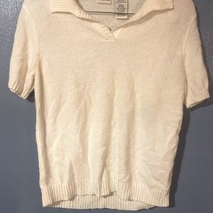 Vintage Ladies M White Stag acrylic top